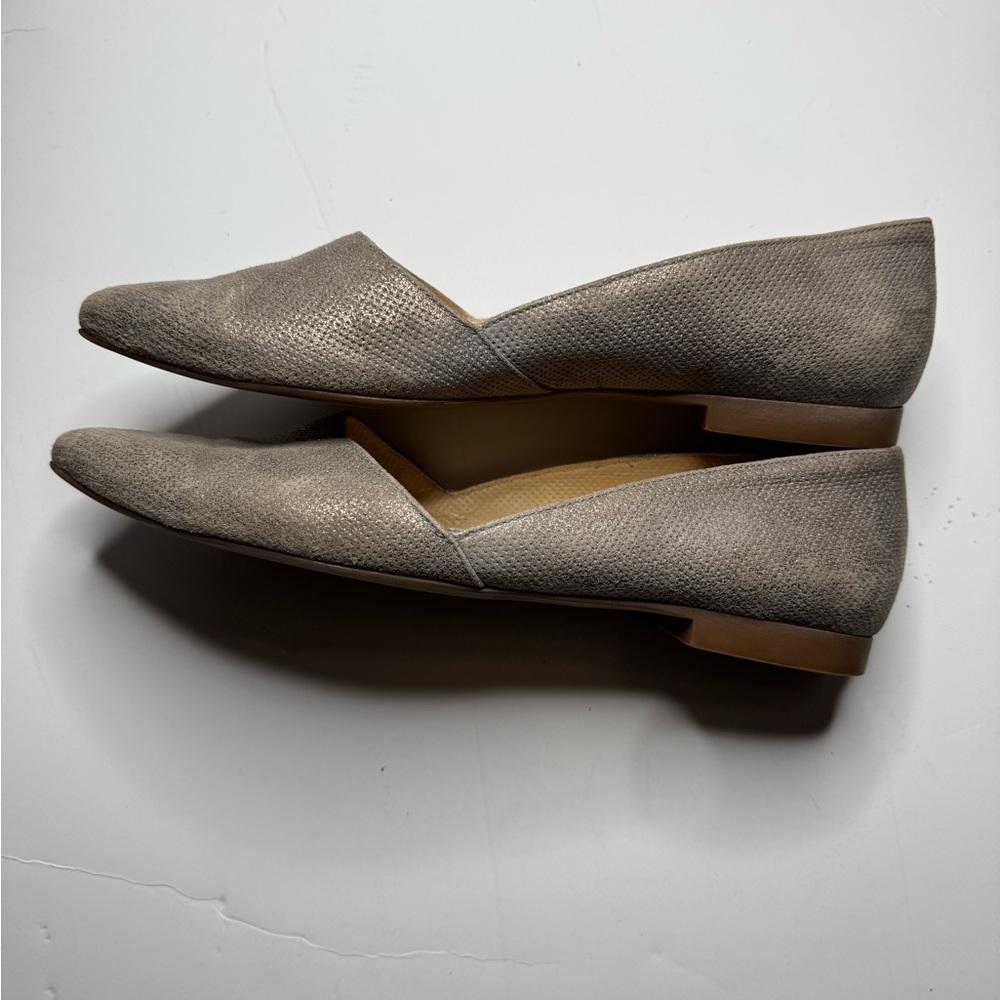 Paul Green Mimi Metallic Pointed Toe Flats Size 8